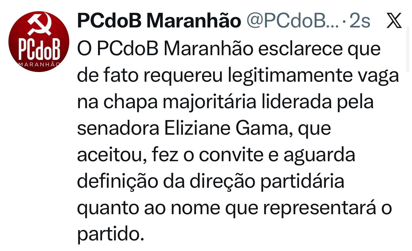 em meio a ruídos internos, pcdob busca consenso para a suplência de eliziane gama