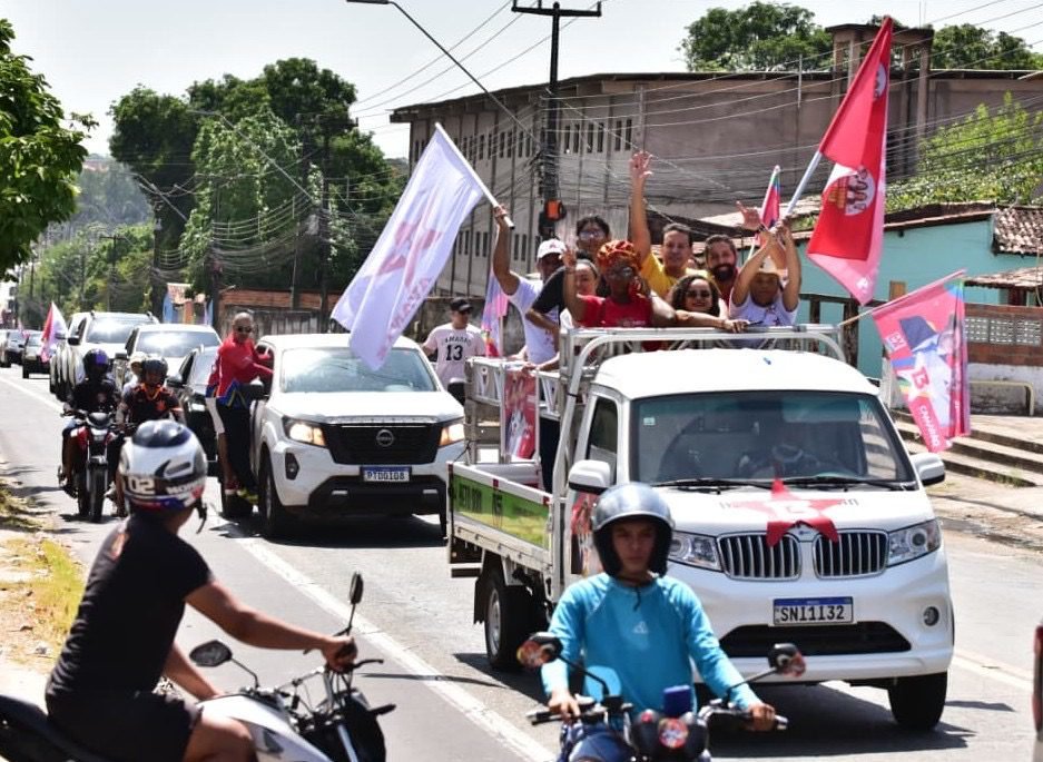 em caminhada rumo ao governo, felipe camarão lidera carreata em são josé de ribamar e promete fomento ao turismo religioso