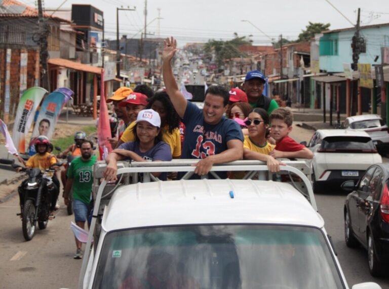 Mobilização do PT em São Luís: carreata liderada por Felipe Camarão reúne apoiadores e reforça aliança com Lula