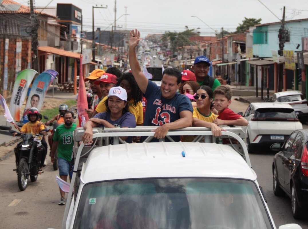 mobilização do pt em são luís: carreata liderada por felipe camarão reúne apoiadores e reforça aliança com lula