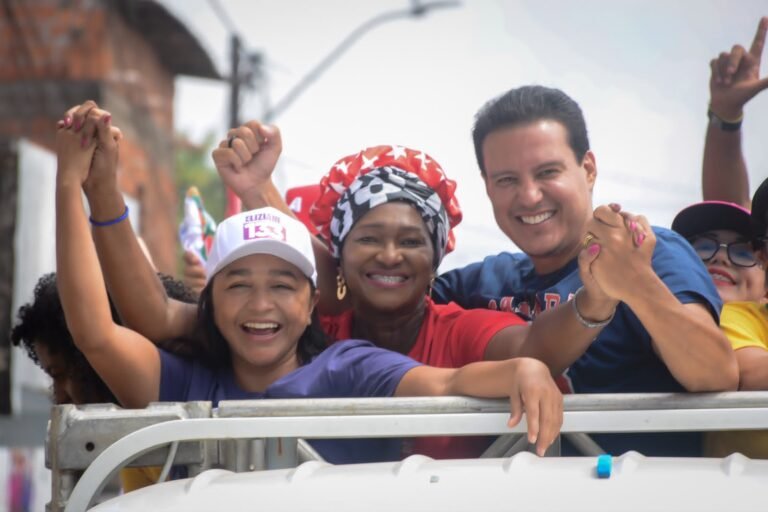 Reta final da campanha: carreata do Time do 13 sela parceria entre Felipe Camarão, Eliziane Gama e Creuzamar de Pinho