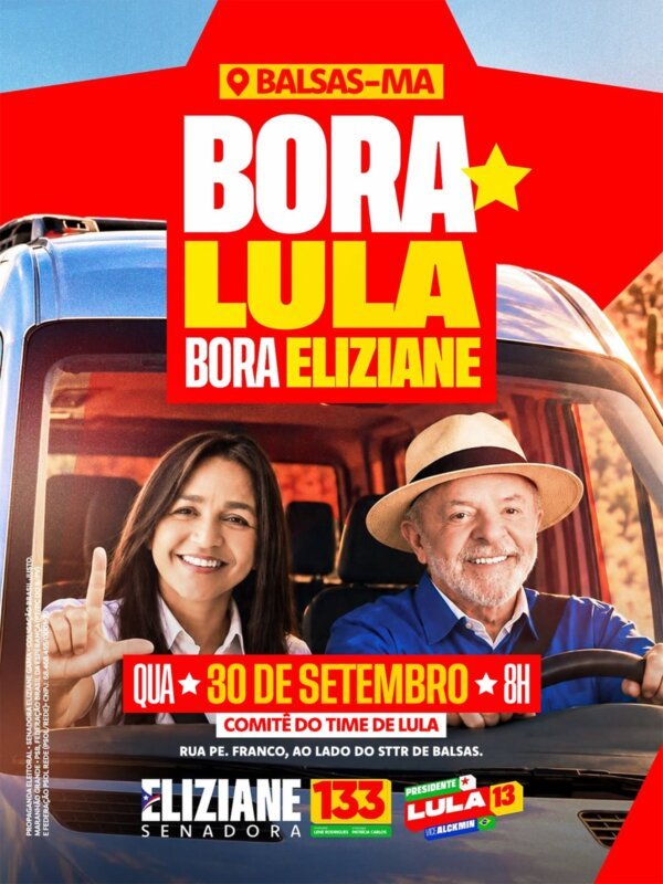 caravana 'bora lula, bora eliziane gama' intensifica agendas de campanha em municípios do maranhão na reta final do pleito
