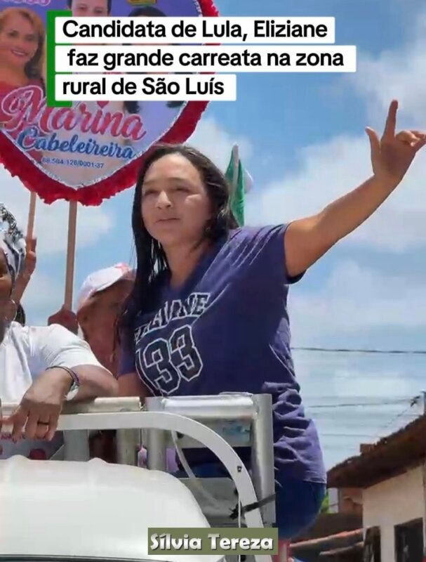 eliziane gama mobiliza apoiadores em carreata pela zona rural de são luís